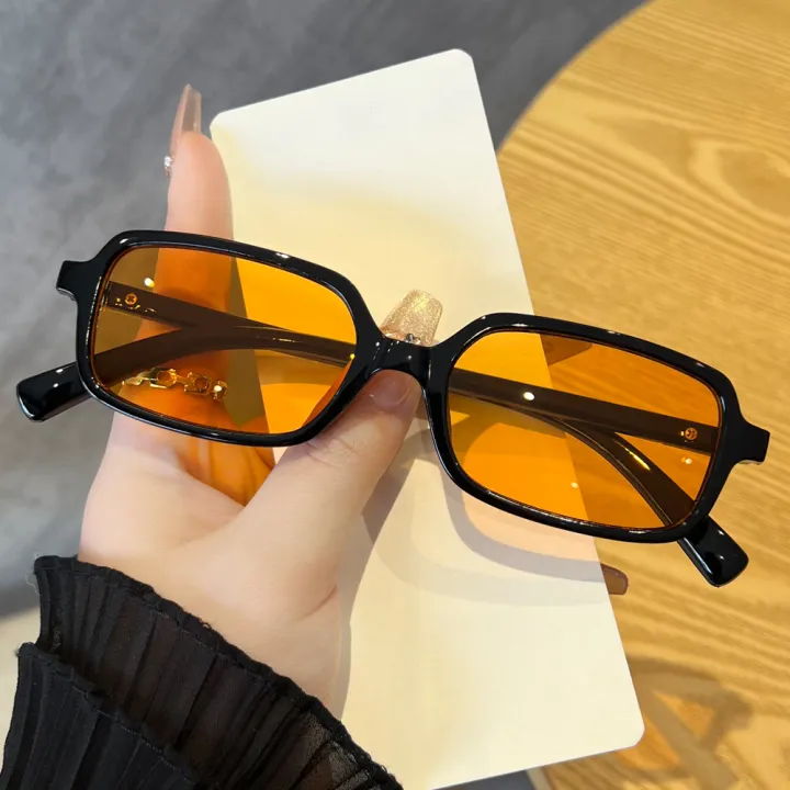1pcs/5pcs%20Small%20Rectangular%20Sunglasses%20Women%20Retro%20Simple%20Eyeglasses%20Minimalist%20Style%20Design%20Sunshade%20UV400%20Glasses%20Unisex%20-%20Image%206