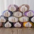 25g Mohair Yarn Extra Soft Warm Baby Wool Crochet Yarn for Hand Knitting Sweater Shawl Scarf DIY Material Supplies.
