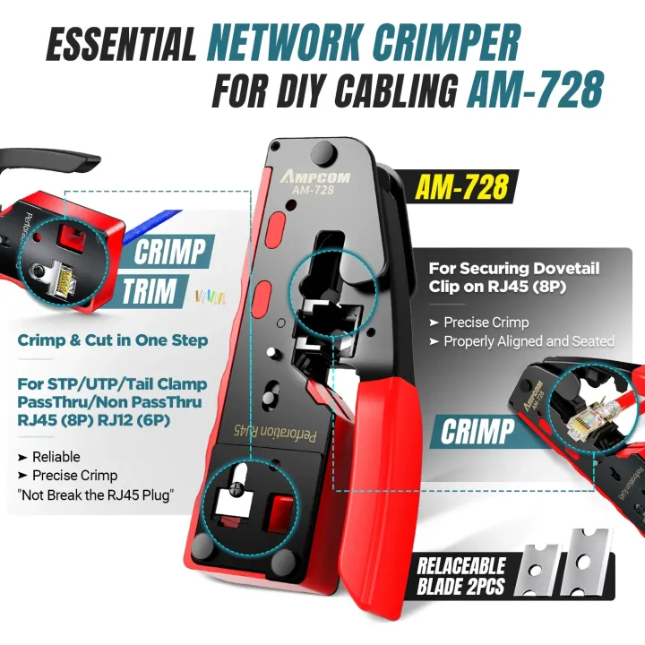 AMPCOM%20RJ45%20Pass%20Through%20Crimping%20Network%20Tool%20Kit%20for%20Cat5e%20Cat6%20Cat7%20with%20Network%20Crimper/Punch%20Down%20Tool/TEL/LAN%20Cable%20Tester%20-%20Image%202