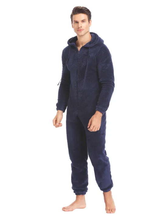 Men's%20Winter%20Warm%20Fluffy%20Teedy%20Fleece%20Pajama%20Onesie%20For%20Men%20Cozy%20Soft%20Warm%20Plush%20Fleece%20Jumpsuit%20Romper%20One%20Piece%20Hooded%20Pajama%20-%20Image%207