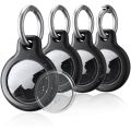 Waterproof Cover for  Airtag Holder Keychain with Anti-Lost Keyring Hard TPU AirTag Case for keys bag pet collar Suitcase. 