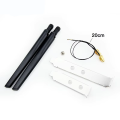 2x6DBi Dual Band 2.4GHz 5GHz WiFi Antenna External RP-SMA MHF4 Extension Cable Set for M.2 Wifi Card AX200 AX210 BE200. 