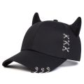 Unisex XXX Iron Ring Bull Horn Personality Baseball Caps Spring Autumn Outdoor Adjustable Casual Hats Sunscreen Hat. 