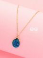 Cheap Fancy Newest blue Crystal Water Drop Necklace Pendant.