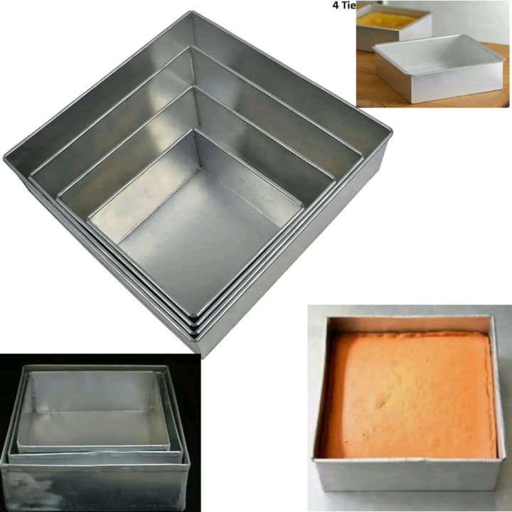 Square Shape Cake Tray , Height 2 or 2.5 inch