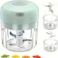 Electric Garlic Chopper, Mini Portable Veggie Chopper, 250ML Garlic Grinder Masher Onion Chopper, Blender to Vegetable, Wireless.
