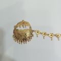 Traditional Bridal Nath, Gold style Nath for girls, Elegant artificial gold nose ring. 
