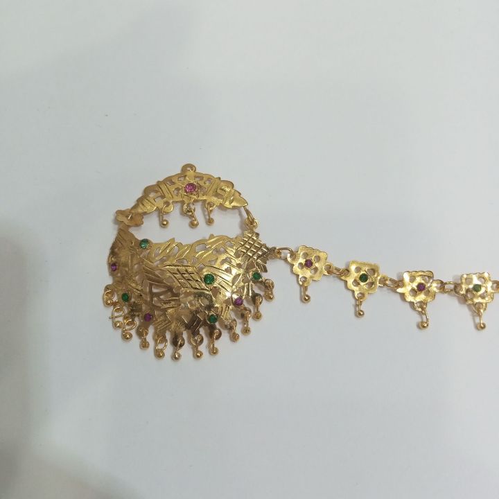 Traditional Bridal Nath, Gold style Nath for girls, Elegant artificial gold nose ring