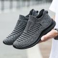 Men Shoes Breathable Men's Sneakers Comfortable Running Shoes Tenis Outdoor Slip On Walking Sneakers Sock Jogging Shoes. 