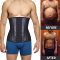 Latex Corset for Man Waist Trainer Body Shaper Slimming Workout Fitness Girdles Bodysuit Belly Control Shaperwear Fajas.