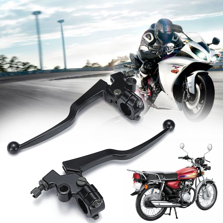 2PCS Aluminum Motorcycle Brake Clutch Levers Black Fits For Honda CG 125 Alloy Motorbike Brake & Clutch Lever Cable Front Brake