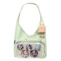 Portable Japanese Style Transparent Ita Bag for Women Large Capacity Canvas Tote Bag Casual PVC Lolita Handbag Daily.