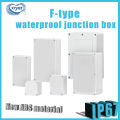 ABS Plastic IP66 Waterproof Junction Box, with Grey Cover and Transparent Cover as an Option.