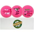 Novelty Golf  for Men Unique, 3 Pcs Pink Golf Balls with  Box, Cool Accessories for Golfers and Father's Day . 