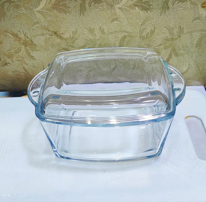 Square Casserole with Glass Lid Baking Dish with Lid Glass Bowl  single 1 piece
