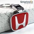 Smartronic™ Honda Logo Keychain Double Side Logo Key Chain Bike Keychain Car keychain Key Ring holder Gift Item For Men , Womens Red. 