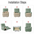Recliner Sofa Cover Lazy Chair Solid Color Cushion Cover Stretch Spandex Couch Slipcovers Non Slip Armchair Slipcovers 4pcs/set. 