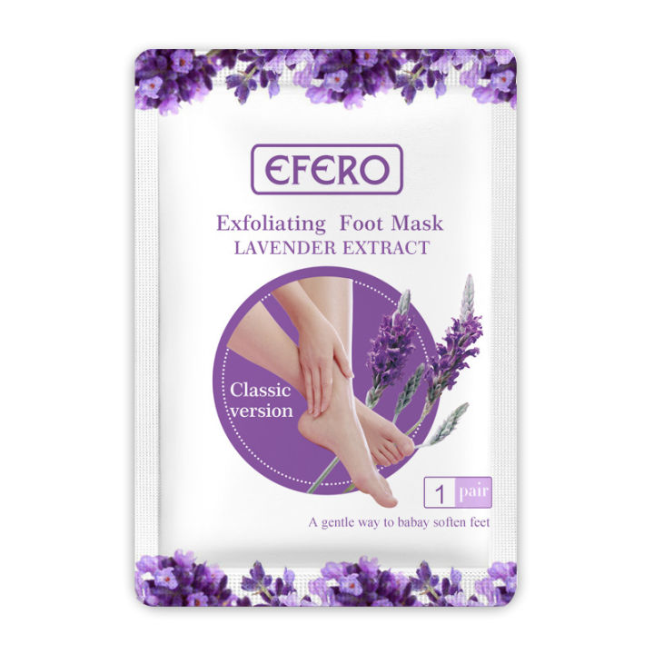 Foot Peel Mask,Exfoliator Peel Off Calluses Dead Skin Callus Remover,Foot Mask for Dry Cracked Feet,Foot Peel Mask with Lavende