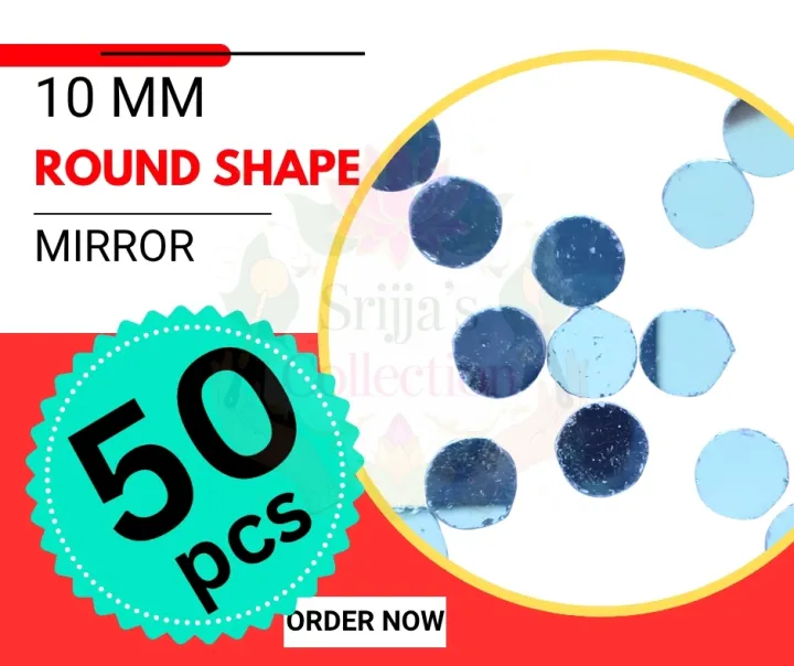 10mm%20(1cm)%20Round%20Shape%20Small%20Glass%20Mirror%20Pieces%20%7C%20Lippan%20Art,%20Embroidery,%20Jewellery%20Making,%20Mosaic%20Tiles%20&%20DIY%20Crafts%20-%20Image%208