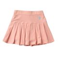 Korean Reviews Many Baby Clothes Embroidered Heart Design Cute Sweet SolidCasual Simple Pleated Skirt Safety Pants 1PCS. 