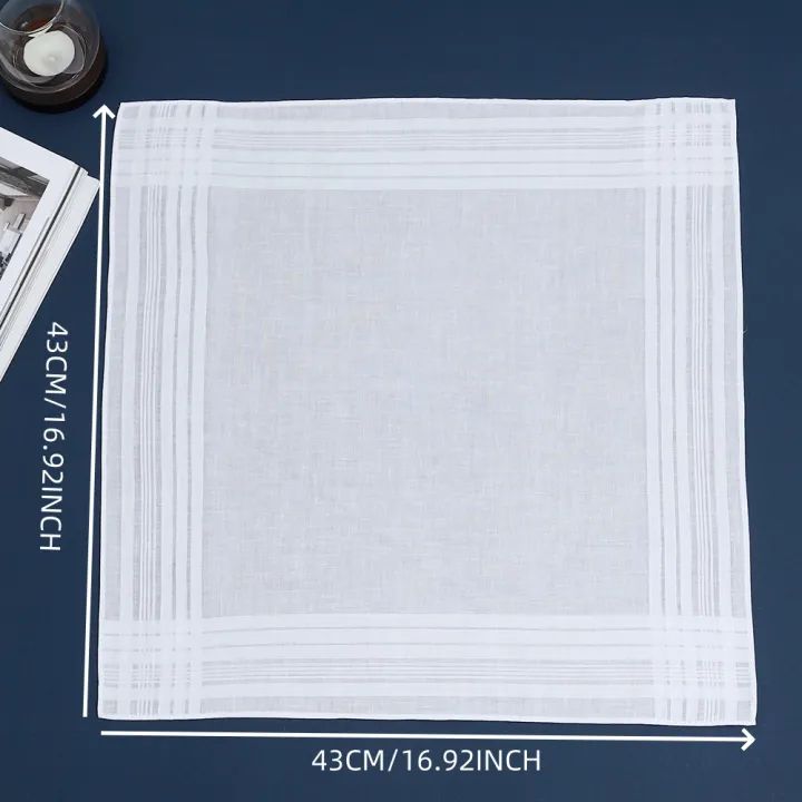 6%20Packs%20of%20Unisex%20Handkerchiefs,%20Pure%20Cotton%20Pure%20White%20Handkerchiefs,%20Wedding%20Season%20Bride%20and%20Groom%20Souvenirs,%20Flap%20Pocket%20Pants%20Towels,%20Placemats%20-%20Image%207