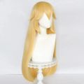 WHIMSICAL W Synthetic Hair 30 Inch Long Blonde Straight Princess Peach Cosplay Wig for Women Halloween Party Wigs. 