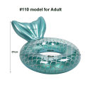 Rooxin Inflatable Swimming Ring Mermaid With Backrest Pool Floaters for Adult Teens Water Play Tube Swimming Mattress Pool Toys. 