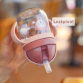 MAMIJOY  BY01 Kids Water Sippy Cup Creative Cartoon Baby Feeding Cups with Straws Leakproof Water Bottles Outdoor Childrens Cup. 