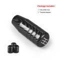 8.5CM Aluminum Carbon Filter Black Gear Shift Knob Racing Universal Manual Transmission Shifter Lever Knob With three adapters. 