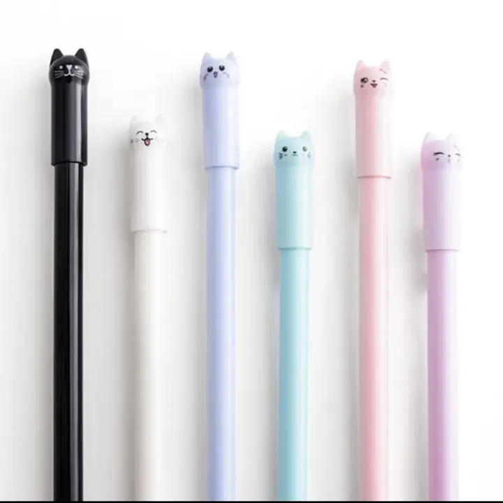 Cat%20jel%20pen%20cute%20cat%20pen%20korean%20stationary%20cute%20stationary%20-%20Image%202