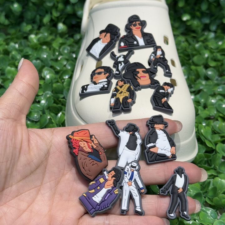 14pcs%20Michael%20Jackson%20Designer%20Style%20Shoe%20Charms%20DIY%20Garden%20Shoe%20Accessories%20Decorations%20for%20Man%20Kids%20Birthday%20%20-%20Image%202