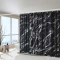 1 Piece of Gilded & Silver-Plated Craft Shower Curtain, 110g Thickened Polyester Fabric, Home Decoration Curtain, Bathroom Curta.