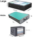 Foldable Under Bed Storage Containers with Clear Window Underbed Toy Organizers and Clothing Storage Bags Closet Storage Bins. 