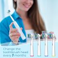 Compatible with Oral B Electric Toothbrush Replacement Brush Heads, Precision Clean Toothbrush Head Refills Fit for Oral B Pro. 
