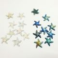 20 Pcs Plastic Star Fish Flower Shape, Beads FlatBack, 20 mm, With Holes. 