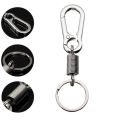 Spring Keychain Climbing Hook Car Keychain Simple Strong Shape Keychain Accessories. 