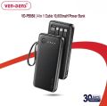 VEN-DENS VD-PB058 10000mAh 4-in-1 Built-in Cable High-Speed Power Bank.