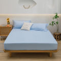 A simple pure color bed cover single all-wrapped mattress protective cover dust cover (without pillowcase) for all seasons. 