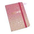 notebook for girls imported high quality durable hard cover with grip off white pages with lines 3x4 inches. 