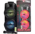 KTS 1745 Speaker Dual 8*8 Portable speaker wire Bluetooth Speaker with Mike. 