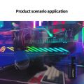 TEUCER VC-Plus White Graphics Card GPU Support Bracket Video Card Sag Holder Bracket GPU Holder Anti Sag Stand Aluminum Holder.