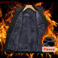 Luxury Men's Winter Coats Business Casual Thicken Inner Men's Winter Jacket Fleece Inner Parkas Man Thermal Warm Outerwear L-3XL ja 3. 