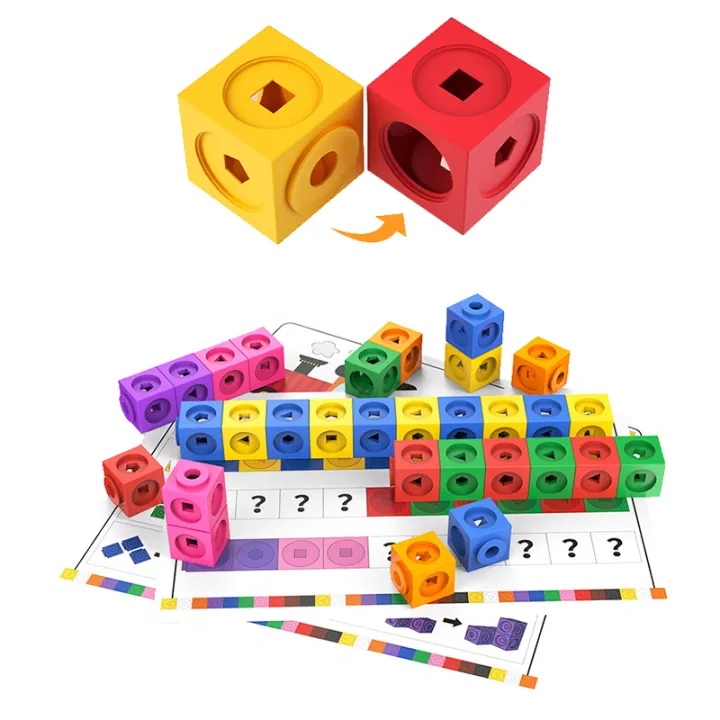 Montessori%20Math%20Toys%2010%20Colors%20Rainbow%20Link%20Cubes%20Snap%20Blocks%20Stacking%20Game%20Educational%20Learning%20Toys%20For%20Children%20Diy%203D%20Puzzle%20-%20Image%204
