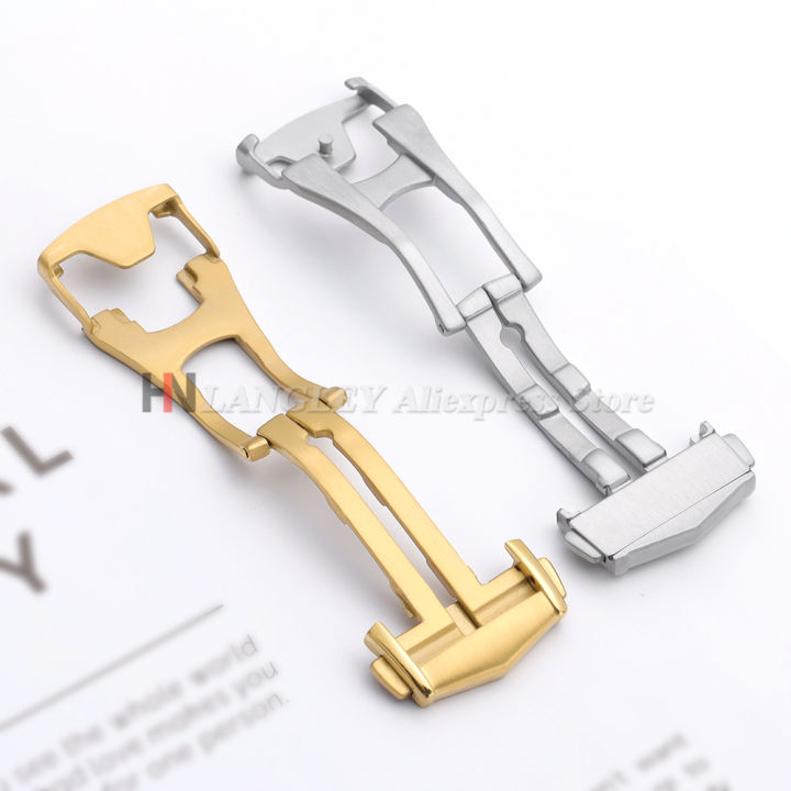 Folding%20Watch%20Buckle%20for%20%20Stainless%20Steel%20Deployment%20Clasp%2018mm%2020mm%20for%20Seamaster%20Matte%20Watchband%20Metal%20Button%20Accessories%20-%20Image%203