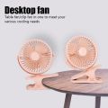 Portable Mini Hand Clip Fan USB Charging Quiet Desktop Electric Fan High Quality Student Dormitory Small Cooling Ventilador Fans. 
