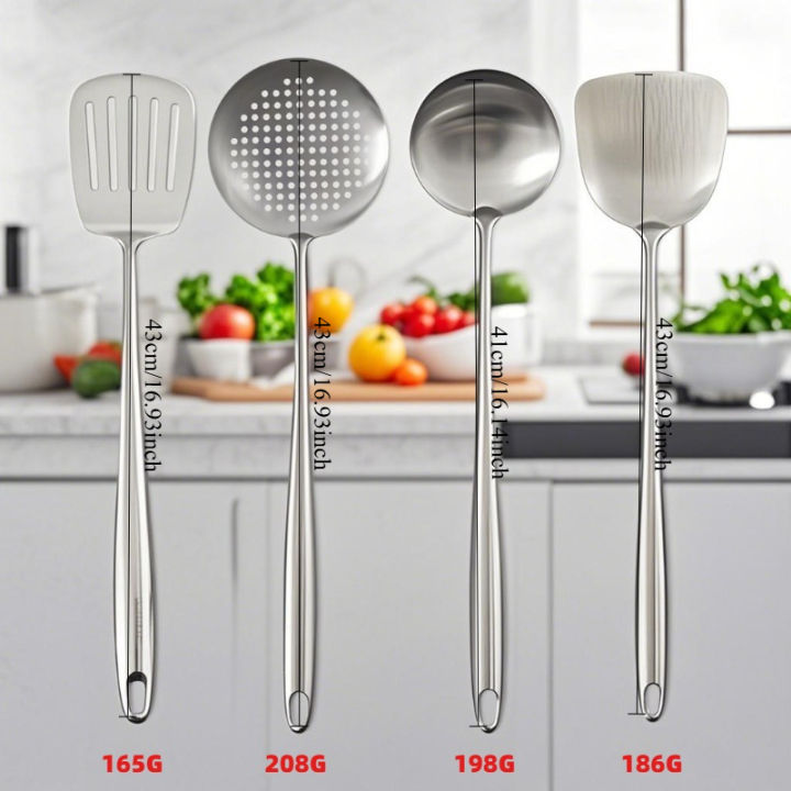 Food%20Stainless%20Steel%20Wok%20Spatula%20Metal%20kitchen%20utensils%20Slotted%20Turner%20Spoon%20Ladle%20Cooking%20Tools%20Utensil%20Set%20Kitchen%20Accessories%20-%20Image%206