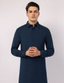 Junaid Jamshed Sticthed BLUE CASUAL KAMEEZ SHALWAR For Men And Boys -Collection:2026- Designcode: JJKS-A-33811/S26/JJ10436-CL. 