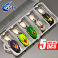 ANFS 5pcs Mini Frog Soft Bait- Artificial Lifelike Fishing Lures, Bionic Sequin for Freshwater and Saltwater Fishing. 