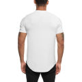 Running T-shirts Mens V-neck Slim Fit Fitness T Shirt Solid Gym Clothing Bodybuilding Tight T-shirt Quick Dry Training Tee Shirt.