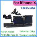 Unlocked For iPhone XR XS Motherboard Free Clean iCloud Support update For iphone X XS Max With/No Face ID Logic board MainBoard. 